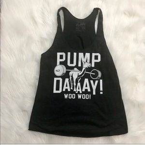Pump Day Workout Tank Top Size L